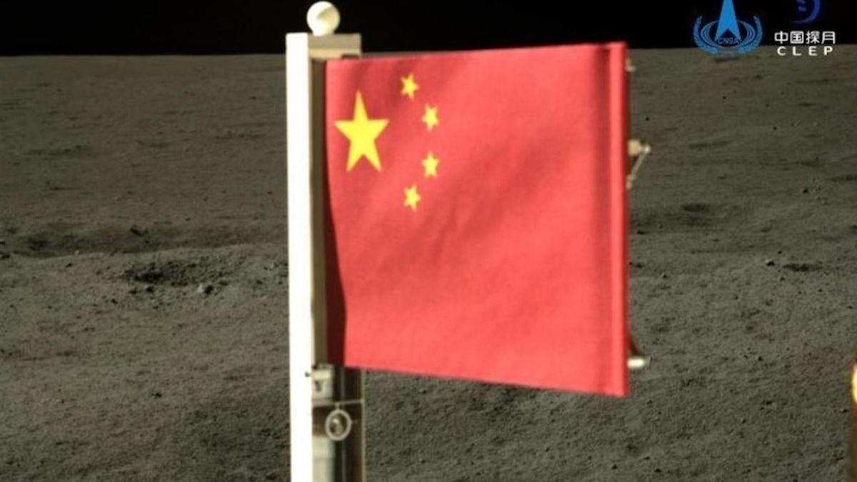 China’s Chang’e 6 mission carried a stone flag to the moon’s far side
