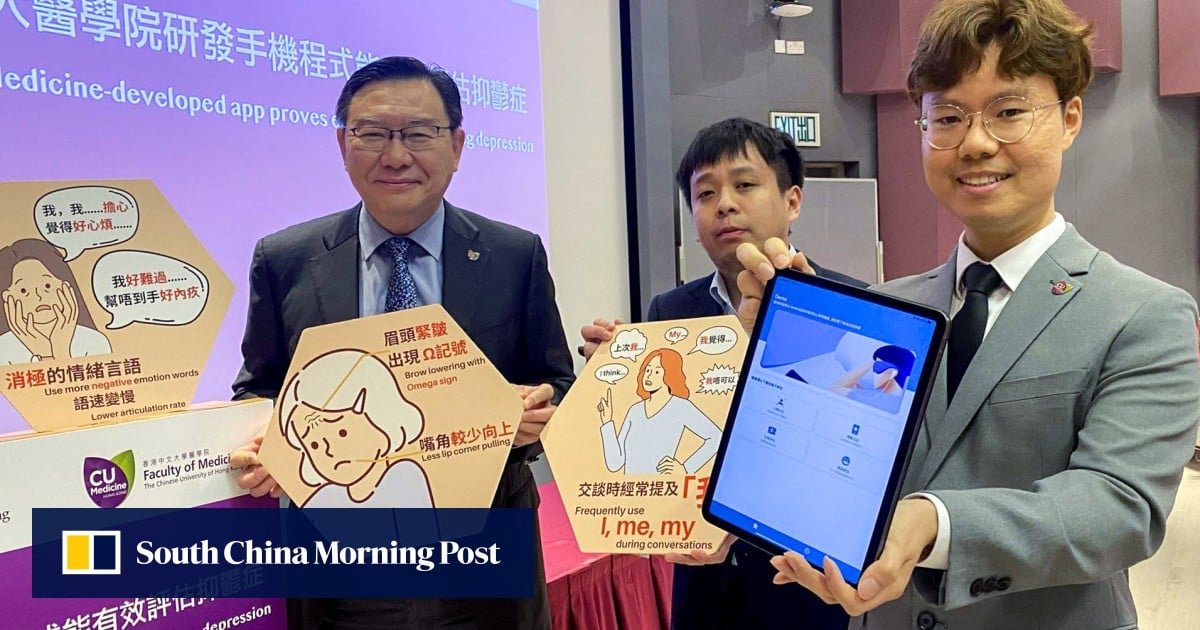 Chinese University of Hong Kong researchers develop AI powered app to diagnose depression