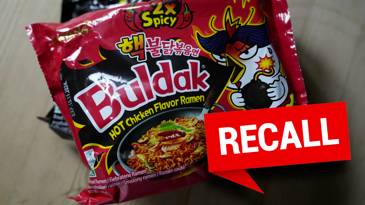 Country’s food police recall various types of instant noodles for being too spicy