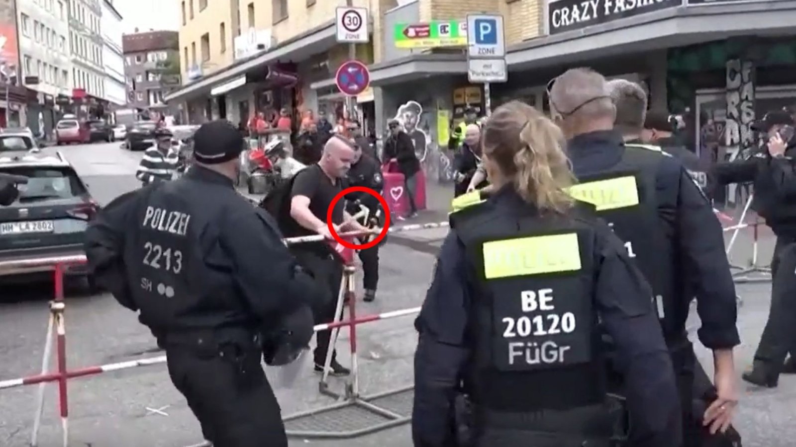Dramatic moment German cops shoot axeman carrying molotov cocktail near Euros fan zone ahead of Netherlands clash
