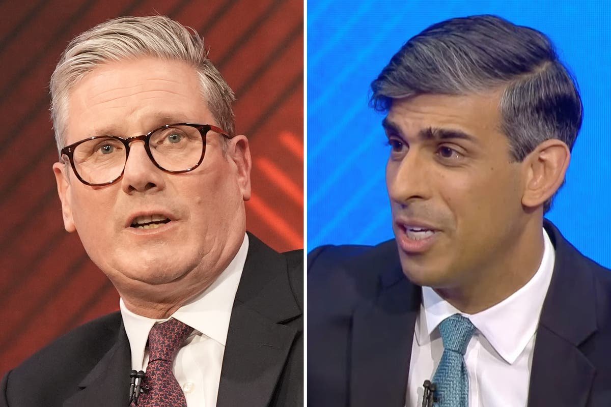General election TV debate: Tell us who your winner is as Rishi Sunak and Keir Starmer go head-to-head on BBC