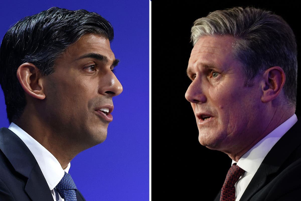 General election TV debate – live: Sunak and Starmer gear up for ITV debate