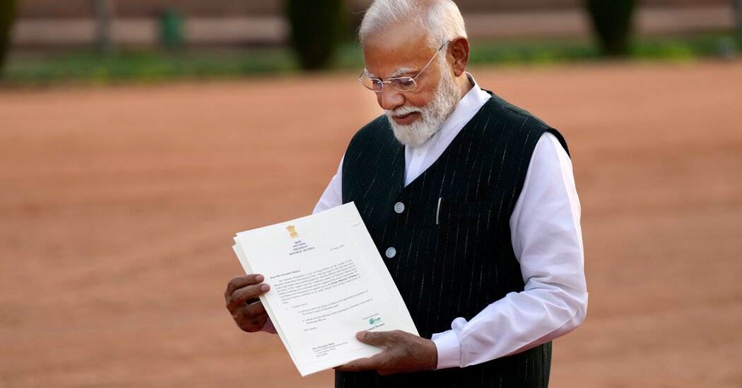 Modi Striking a Modest Tone to Be Sworn In for a Third Term