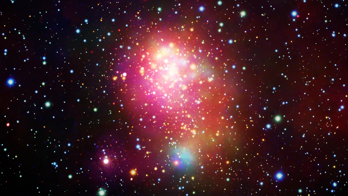NASAs Chandra X ray telescope captures closest super star cluster to Earth image