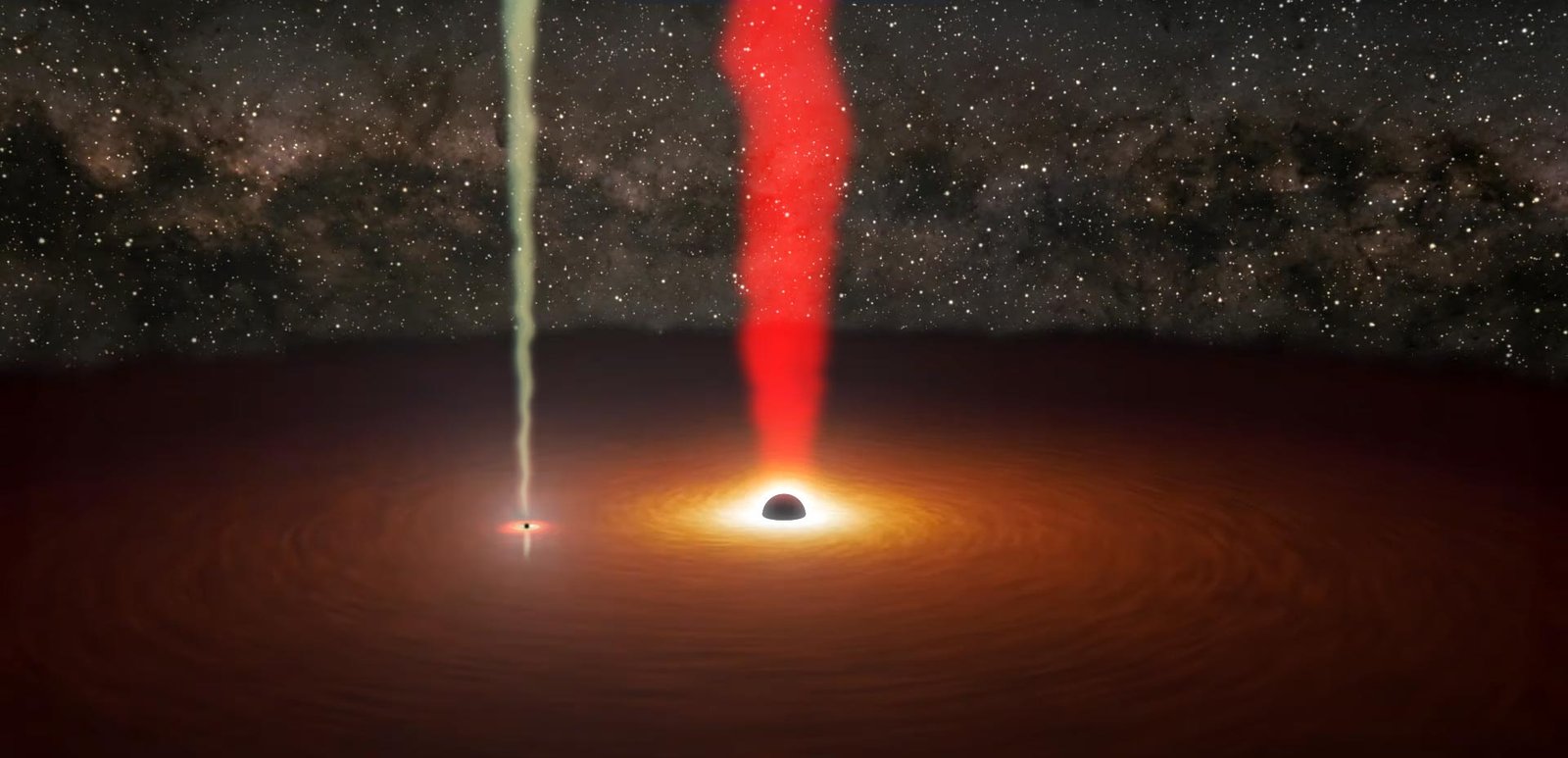 NASA’s Planet Hunter’s Rare Glimpse at Two Black Holes in a Faraway Galaxy