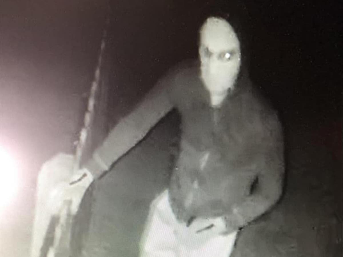 Police hunt masked man after nails glued to playground again in village