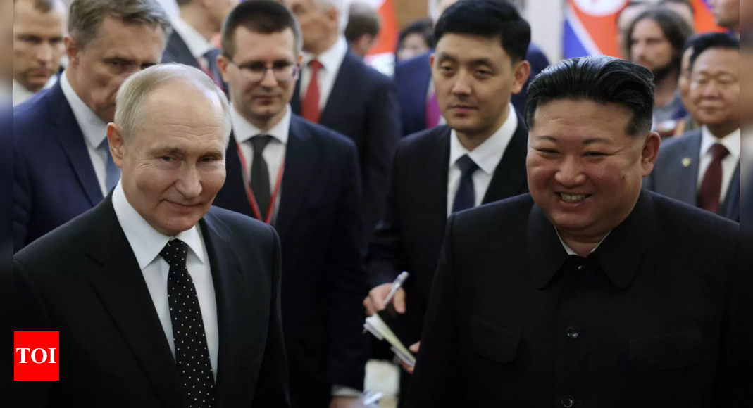 Putin and Kim pledge mutual support against ‘aggression’