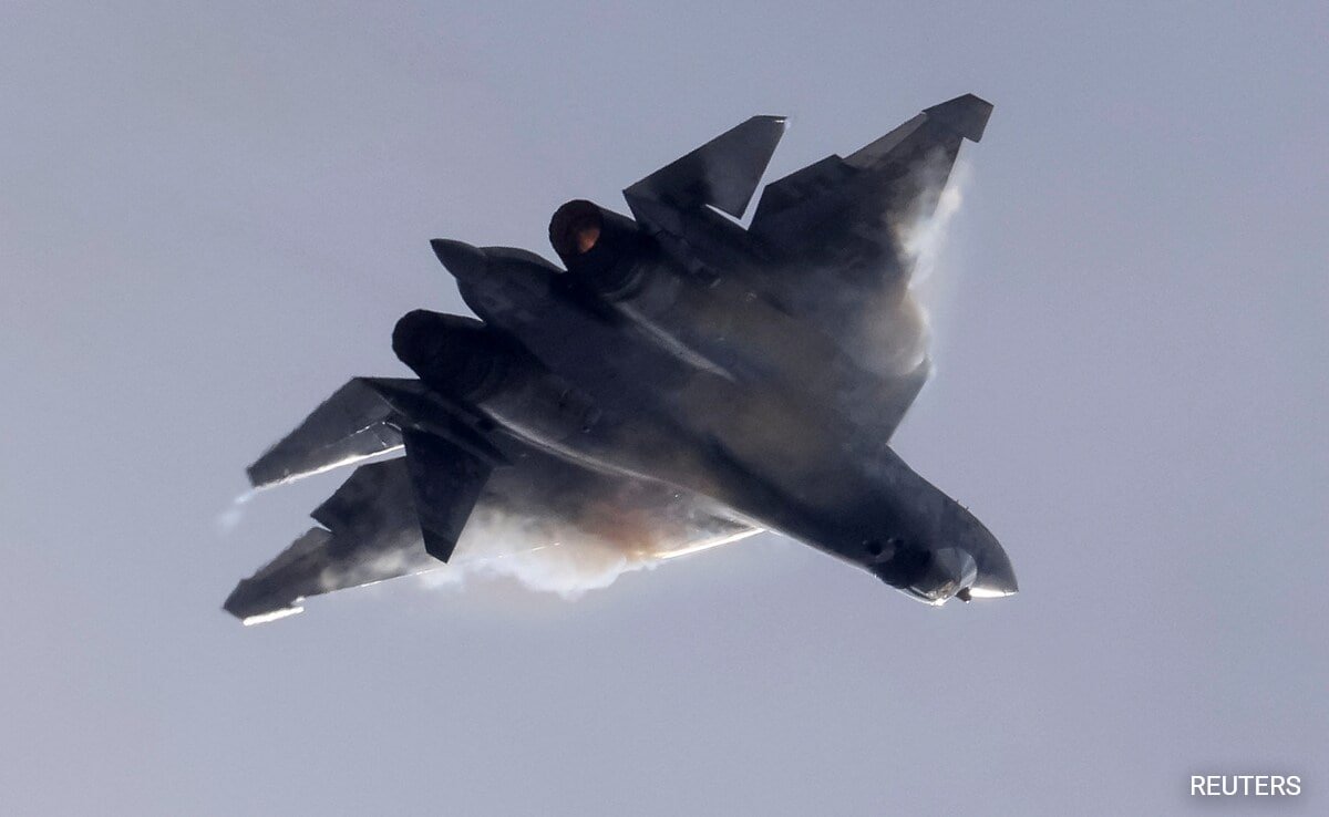 Russias Latest Generation Fighter Jet Su 57 Hit For First Time Claims Ukraine