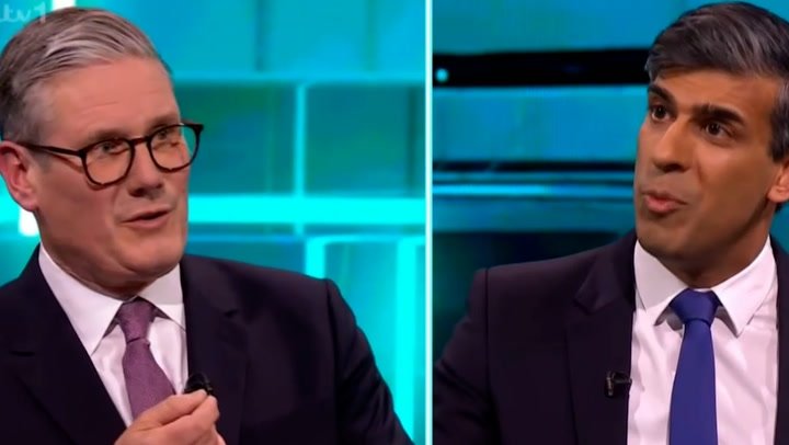 Sunak and Starmer repeatedly scolded by ITV host during live debate | News