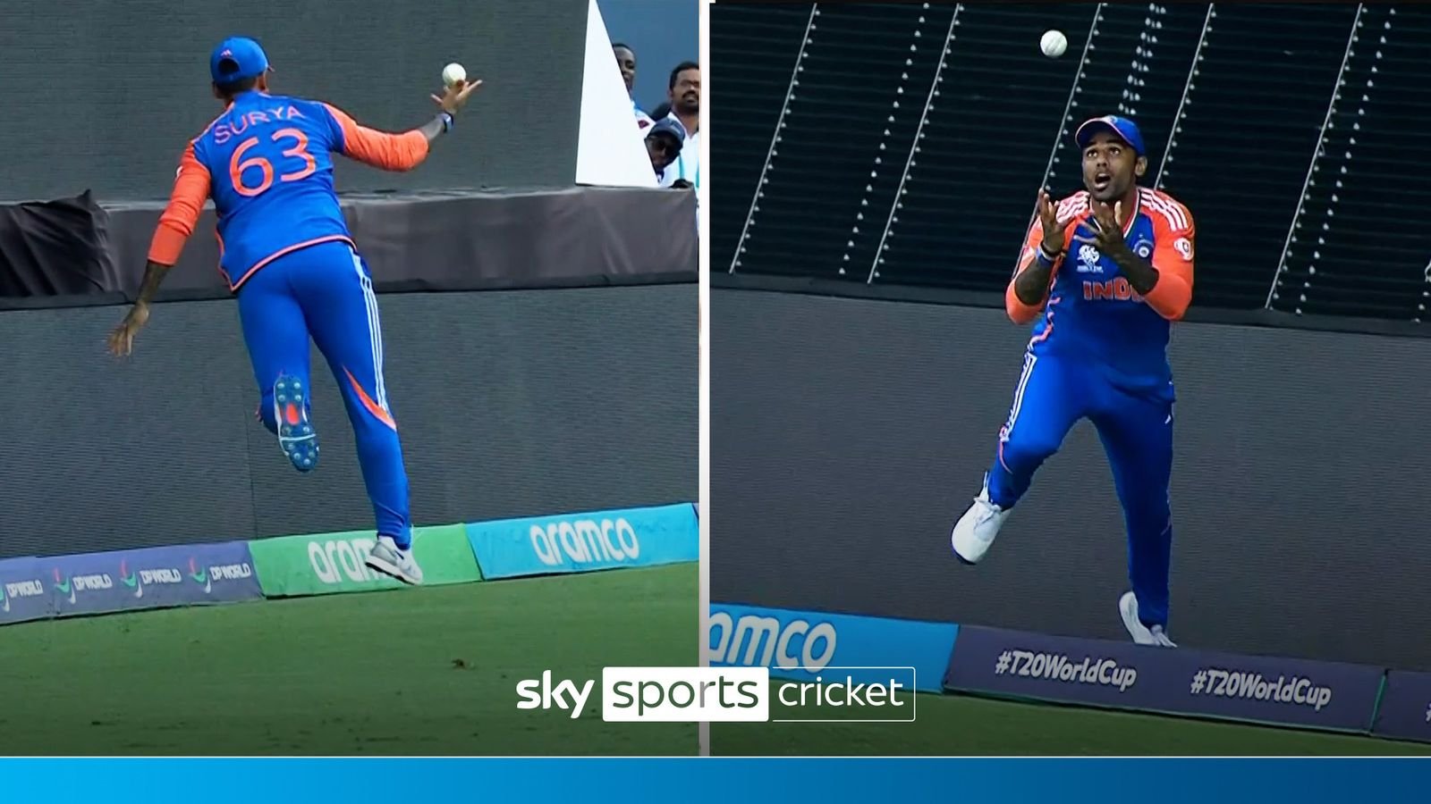 The greatest catch ever? | INCREDIBLE fielding by Yadav in last over of final!