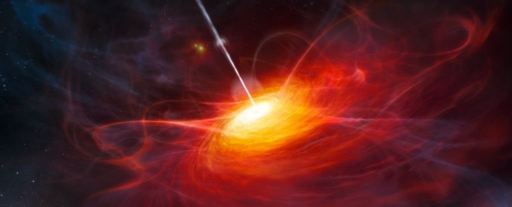 This Mysterious Black Hole at The Dawn of Time Weighs a Billion Suns ScienceAlert