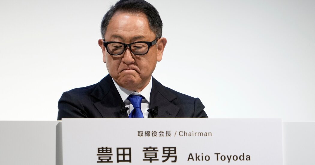 Toyota Chairmans Investor Support Tumbles