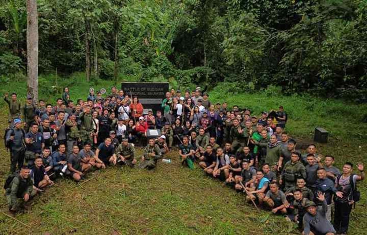 Troops trek to Bud Daho in Sulu