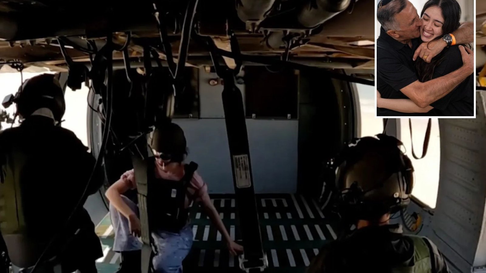 Watch moment Israeli commandos bundle rescued Noa Argamani into chopper after daylight raid on Gaza to free 4 hostages
