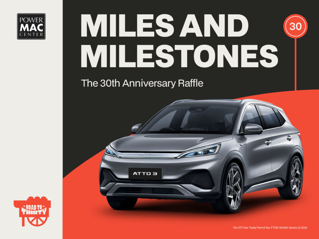 Win a Brand-New Electric Vehicle and More at Power Mac Center’s 30th Anniversary Mega Raffle