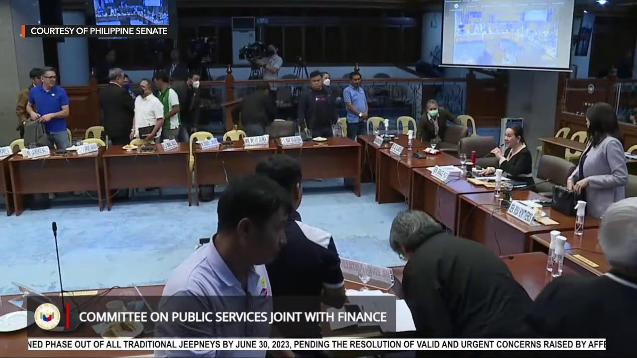 Senate hearing on PUV modernization and jeepney phaseout
