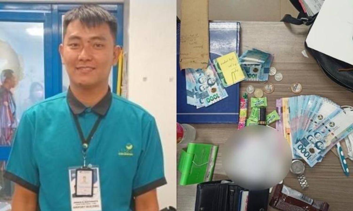 Airport cleaner returns bag containing P50,000