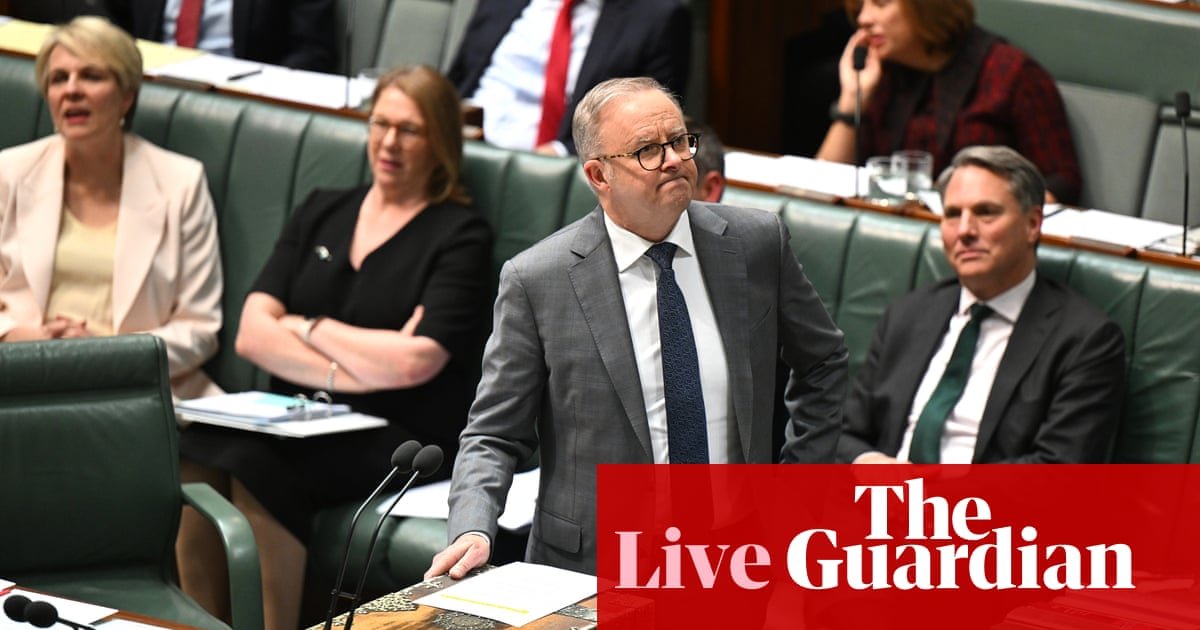 Australia politics live PM calls for temperature to come down on Gaza debate as Coalition targets Fatima Payman stance | Australian politics