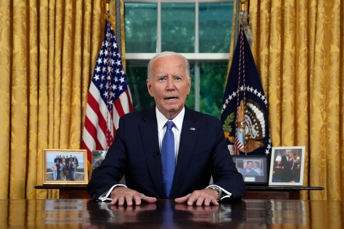Biden speech live: President explains decision to drop out of race as ‘defense of democracy’