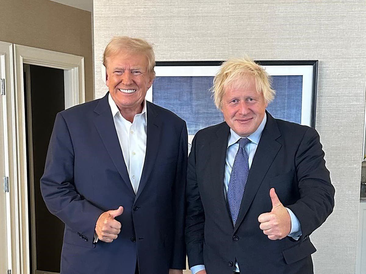 Boris Johnson meets Donald Trump and urges him to stand by Ukraine
