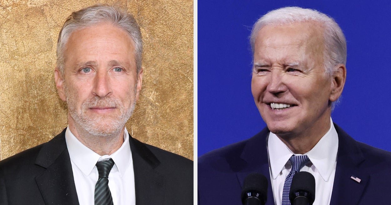 Jon Stewart Has 1-Word Reaction To Joe Biden Dropping