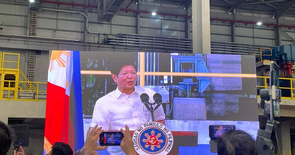 Marcos inaugurates PH largest steel mill in Compostela, Cebu