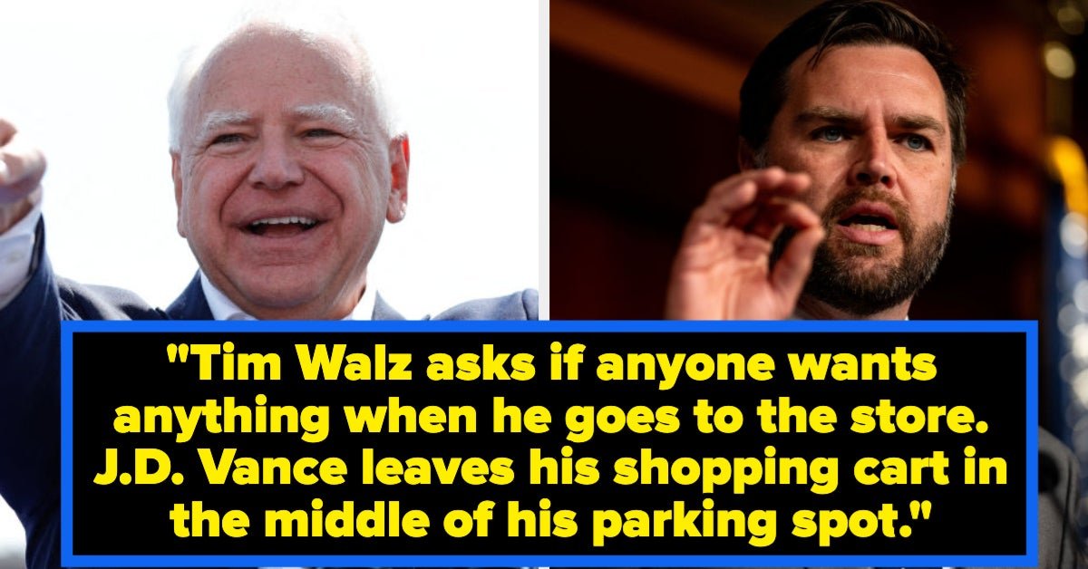 21 More Tim Walz And J.D. Vance Comparisons Because These Are Just Too Funny