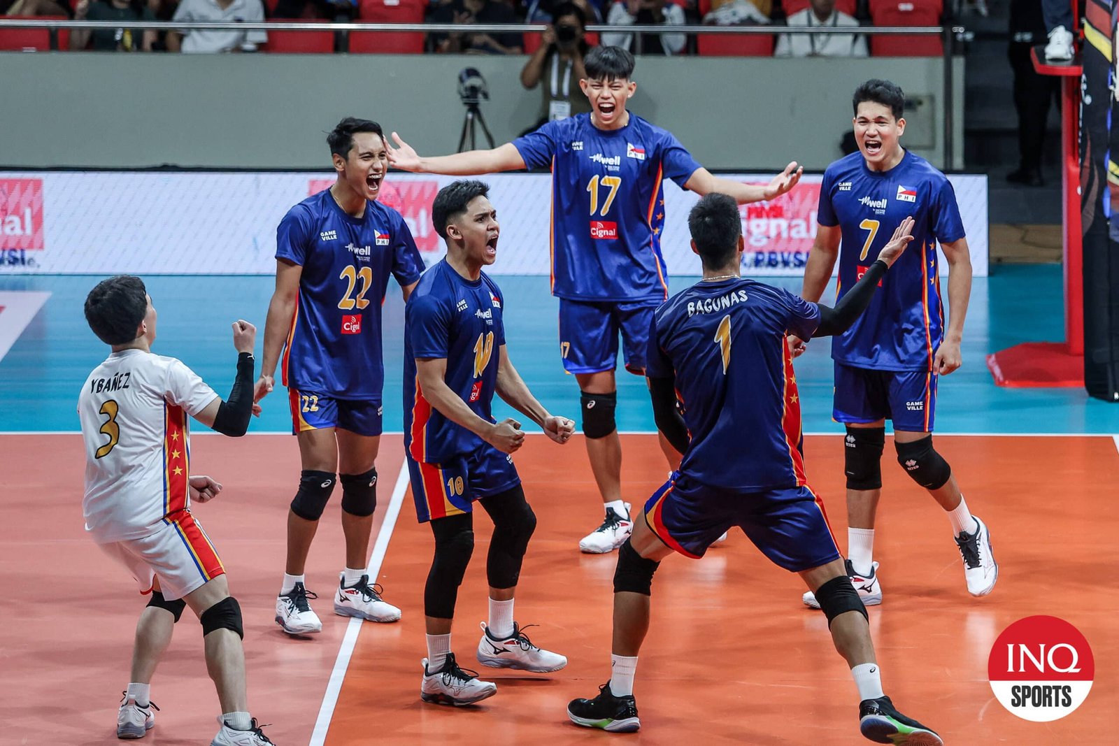 Alas Pilipinas against Vietnam in the SEA VLeague for men's Leg 1 in Manila.