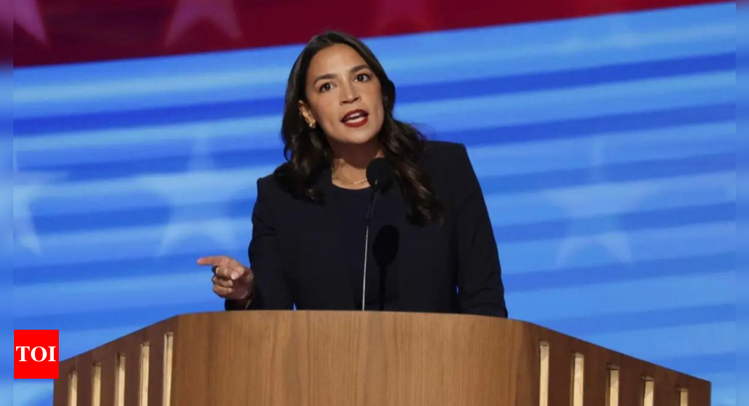 Alexandria Ocasio-Cortez: ‘Trump would sell this country for a dollar’: Alexandria Cortez blasts at Trump in a fiery speech at DNC