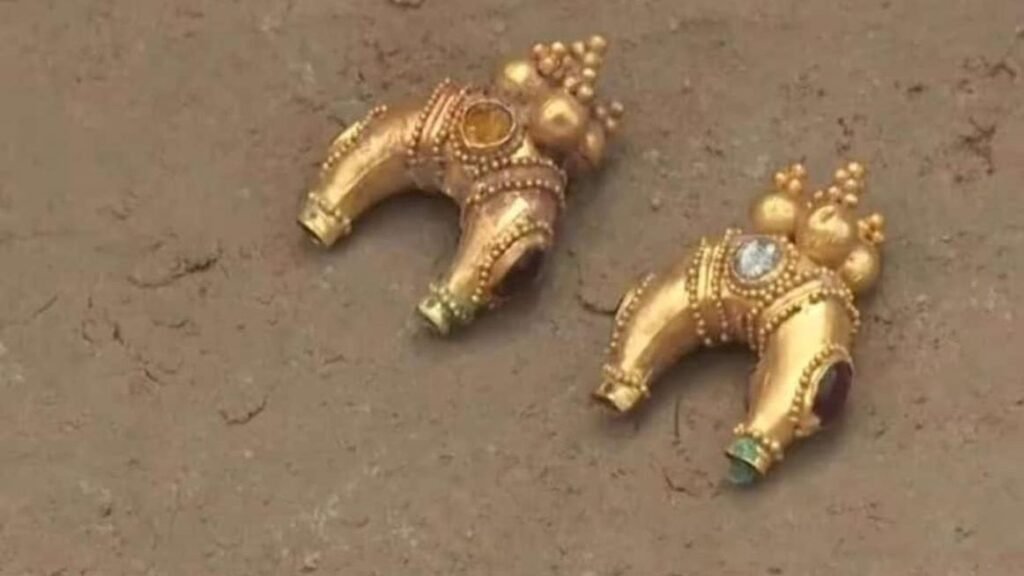 Archeological discovery in Kazakhstan unearths ancient jewelry from thousands of years ago in burial mound