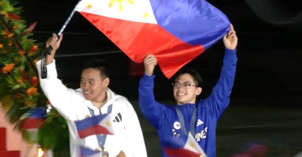 Carlos Yulo says golden Olympic romp a 'victory for all of us' as Team Philippines comes home