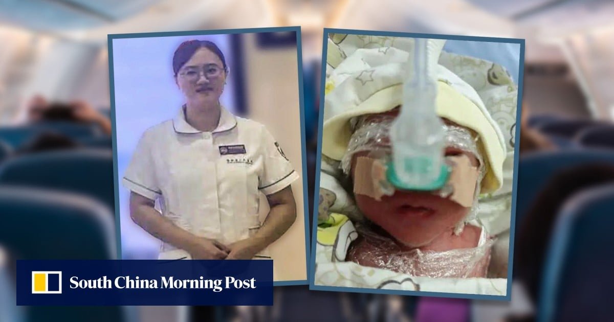 China nurse saves life of 820-gram baby in ‘critical danger’ born in toilet during flight