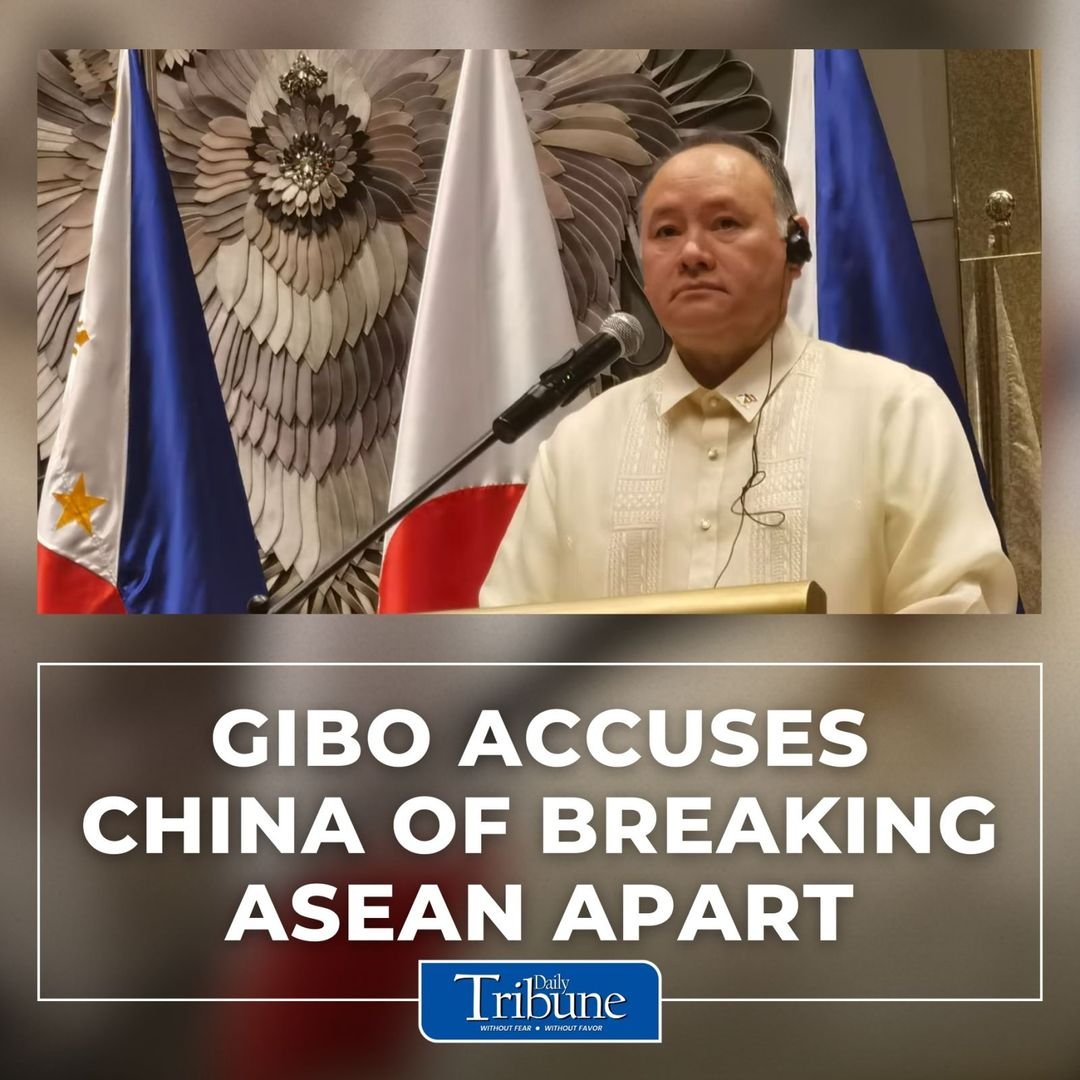 Defense Secretary Gilberto “Gibo” Teodoro Jr. accused China of being the “biggest disruptor” of international peace and attempting to “fragment” the A