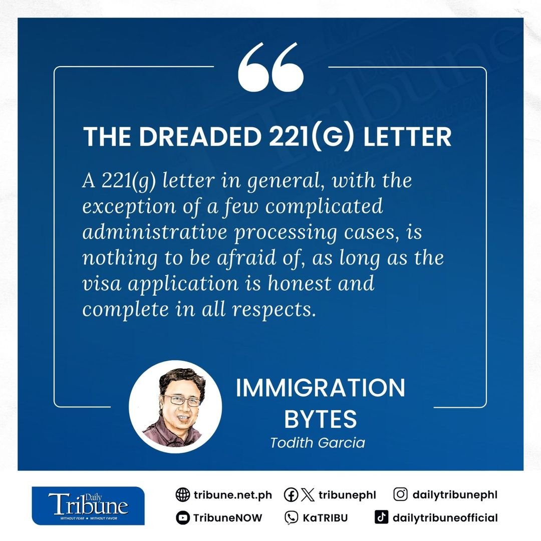 Every consular processing attorney worth his salt must be familiar with a 221(g) letter.