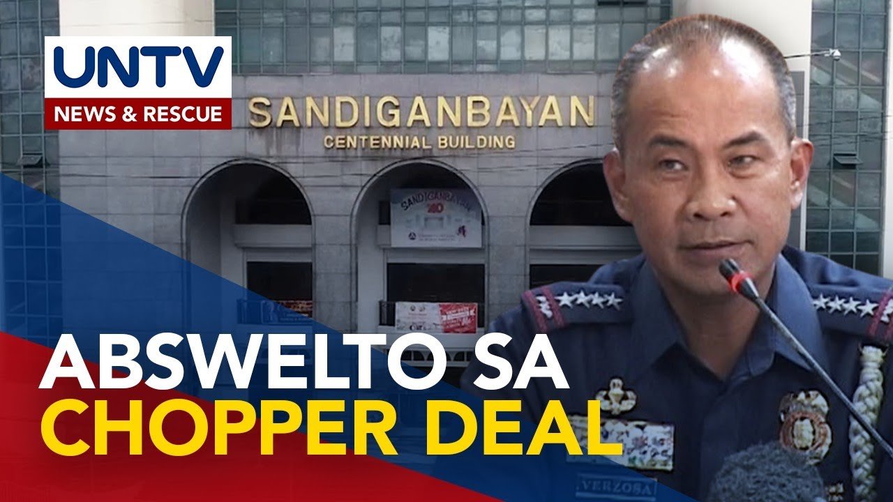 Ex-PNP chief Verzosa, inabswelto ng Sandiganbayan sa maanomalyang chopper deal