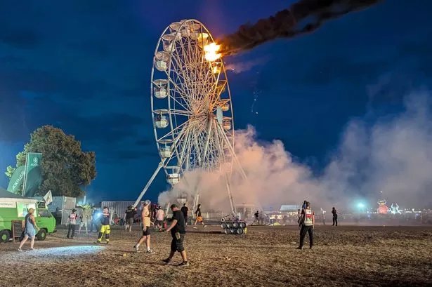 Ferris wheel bursts into flames at German music festival with 30 people injured