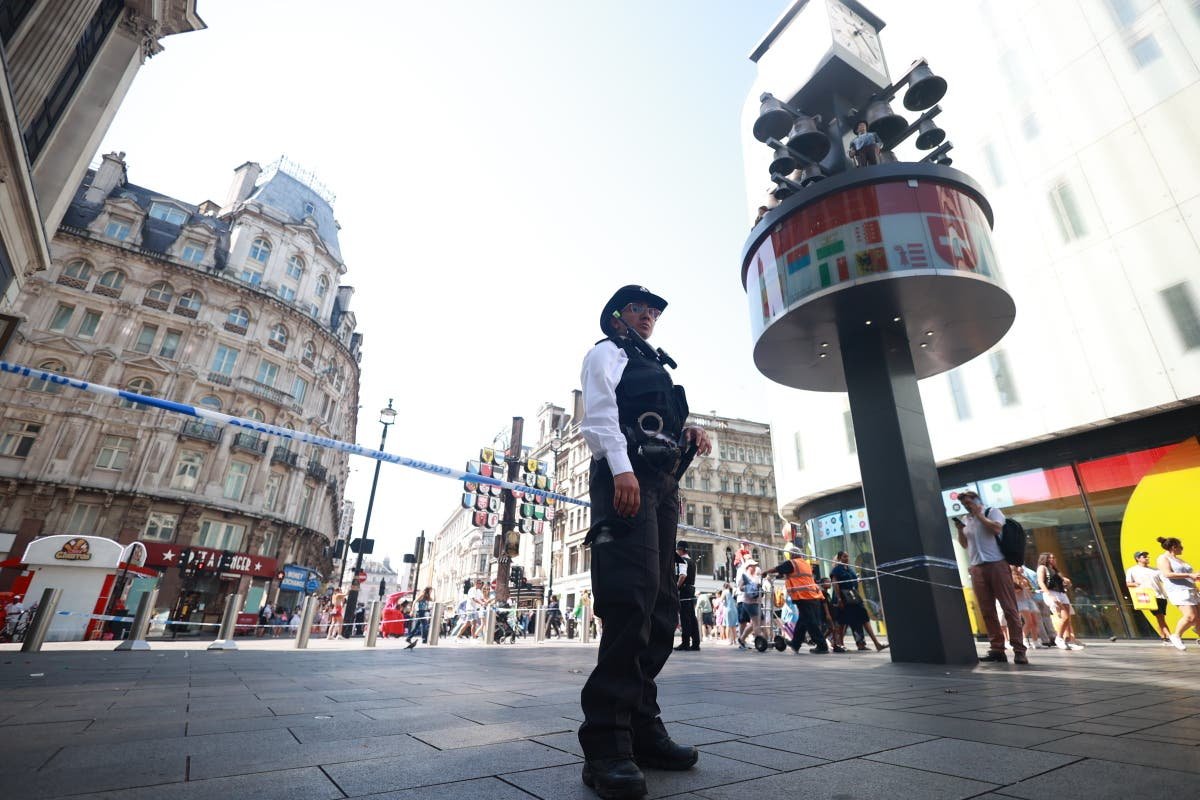 Girl, 11, and woman stabbed in Leicester Square as man arrested