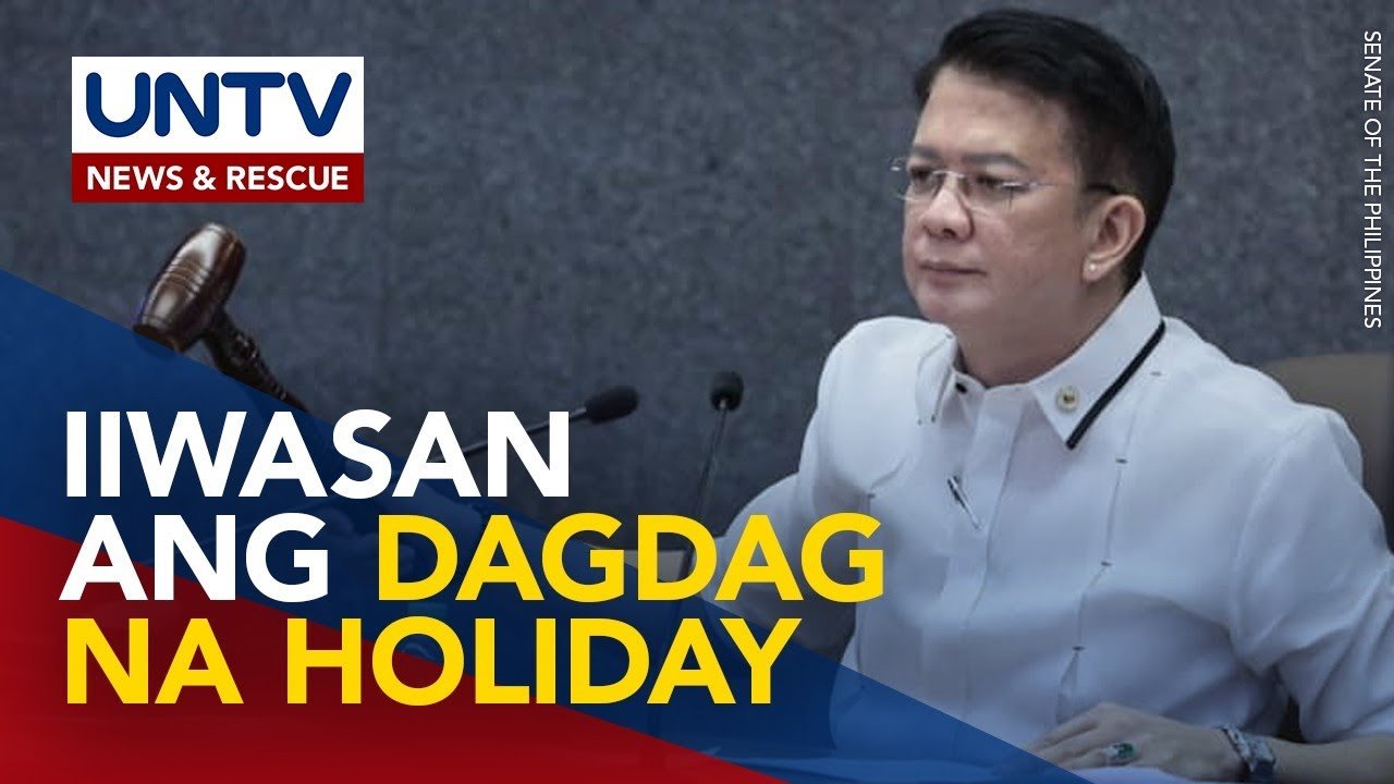 Holidays sa bansa, hindi babawasan pero iiwasang madagdagan pa - SP Escudero