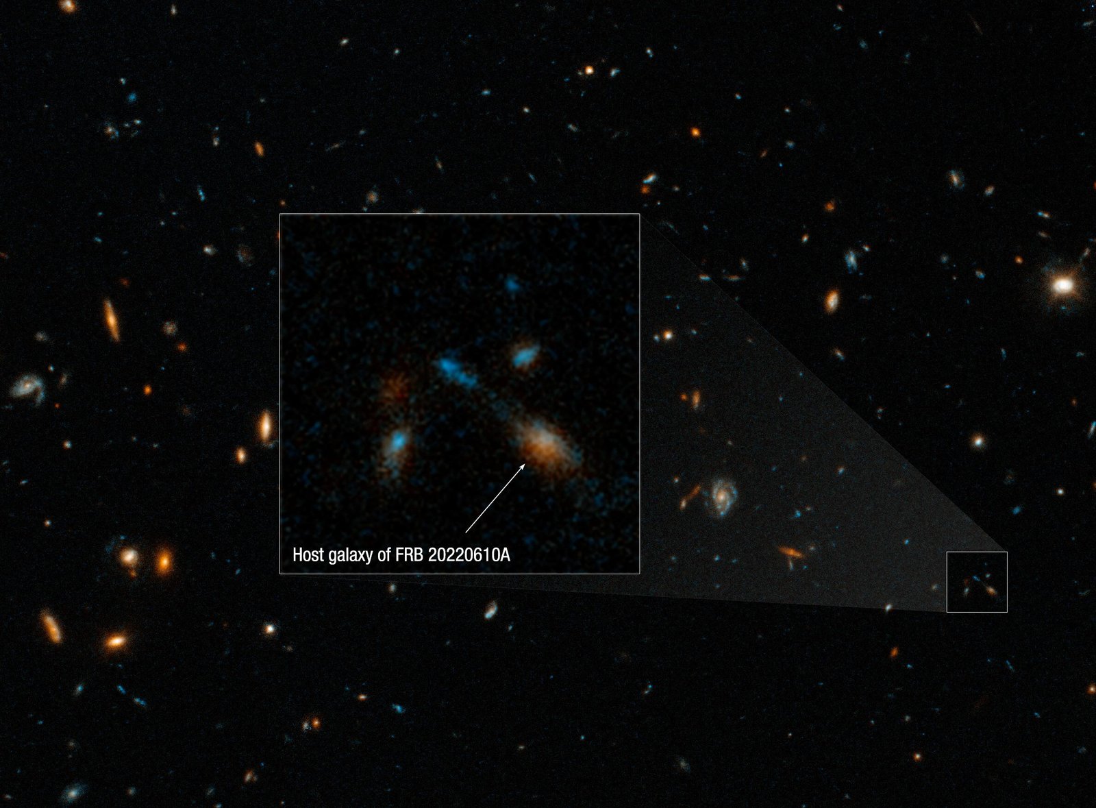 Hubble Detects Mysterious Radio Burst Originating From Halfway Across the Universe