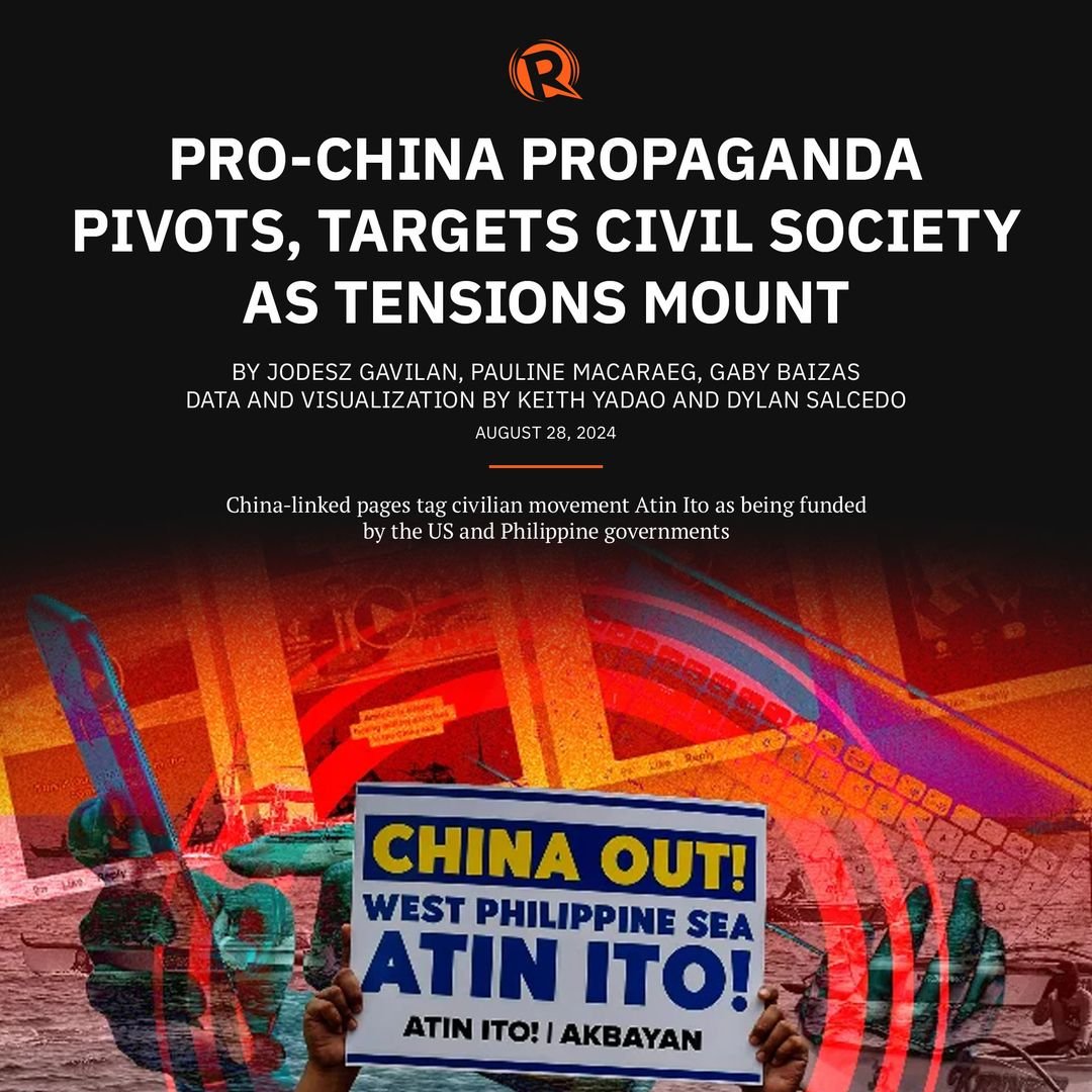 In the ongoing saga that sees the Philippines on the receiving end of Chinese harassment, China-linked propaganda pushes the narrative that the countr