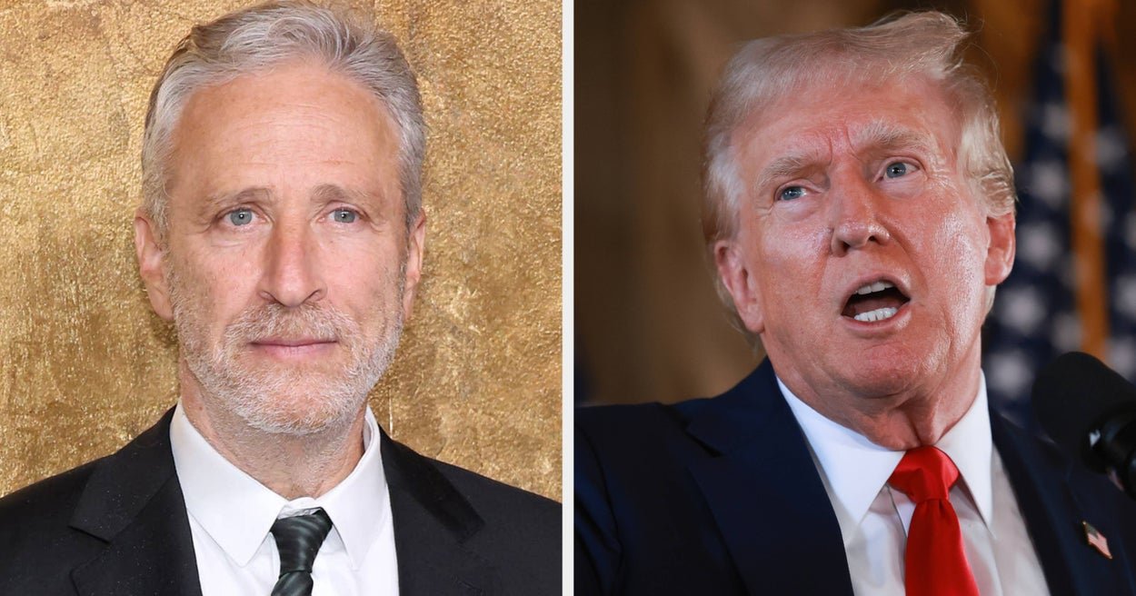 Jon Stewart Joked That Donald Trump Was "Losing His F*cking Mind" For Focusing On This False Claim