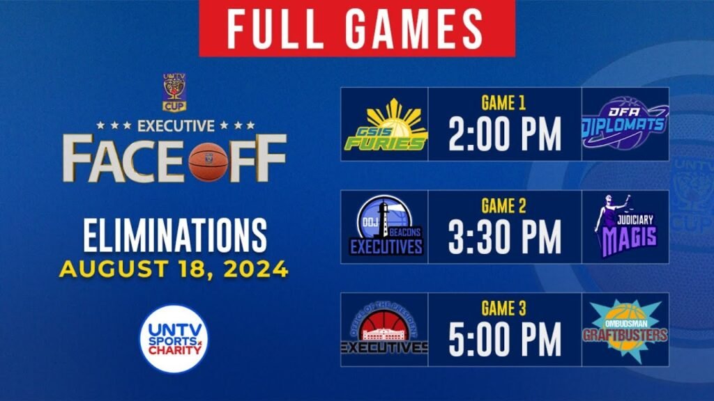 LIVE FULL GAMES: UNTV Cup Executive Face-Off at Novadeci Convention Center, QC | August 18, 2024