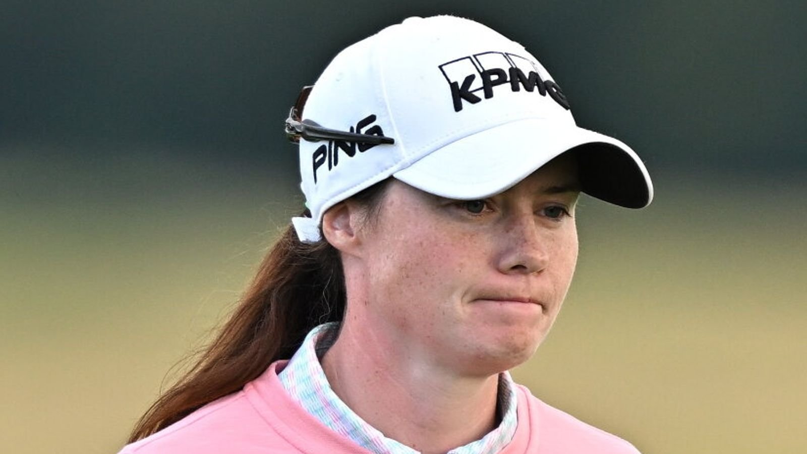 Kildare , Ireland - 29 August 2024; Leona Maguire of Ireland after finishing her round on the 18th green during day one of the KPMG Women...s Irish Open at Carton House Golf Club in Maynooth, Kildare. (Photo By Sam Barnes/Sportsfile via Getty Images)