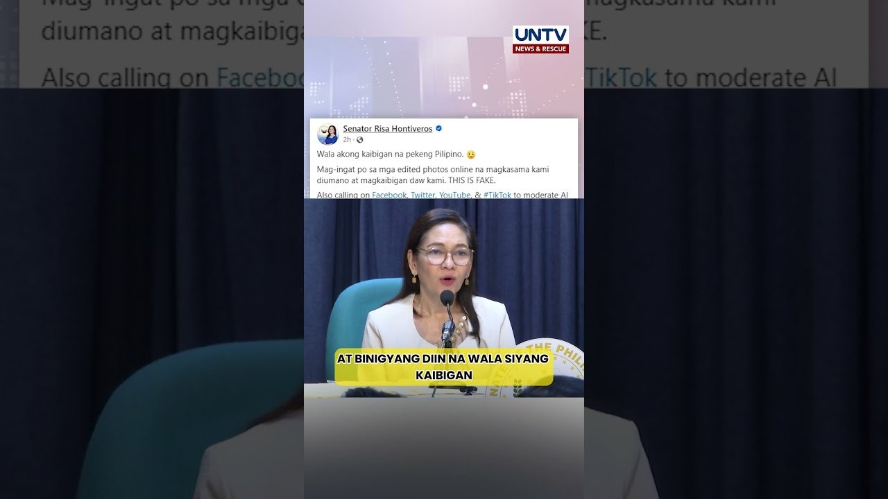 Larawan ni Sen. Hontiveros kasama si Alice Guo na kumakalat online, peke umano