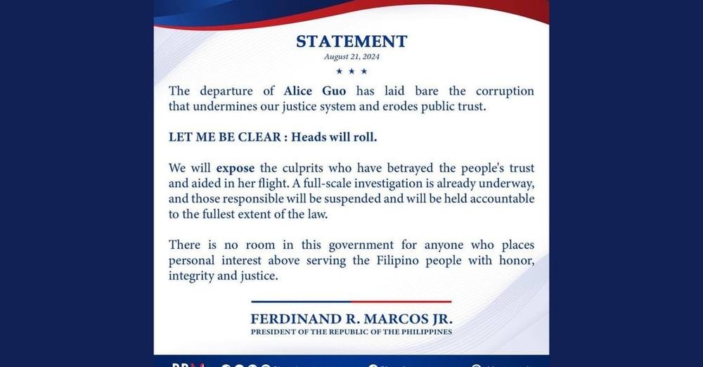 Marcos Administration vows crackdown on corruption following Alice Guo's escape