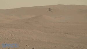 Mars Helicopter Ingenuity Takes Off And Spins As Perseverance Watches