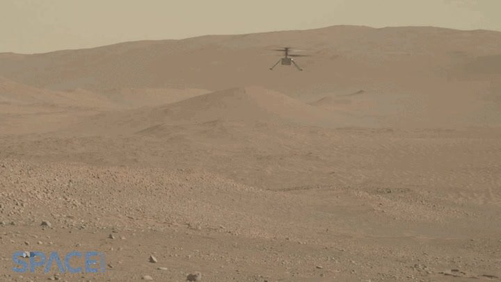 Mars Helicopter Ingenuity Takes Off And Spins As Perseverance Watches