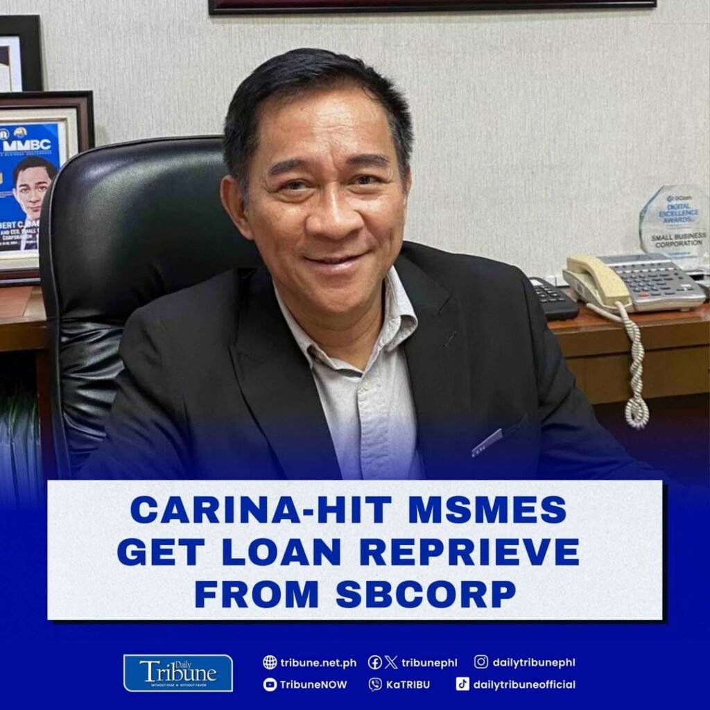 Micro, small and medium enterprises (MSMEs) hit by super typhoon “Carina” last month can now avail of as much as P300,000 worth of loans, as the Depar