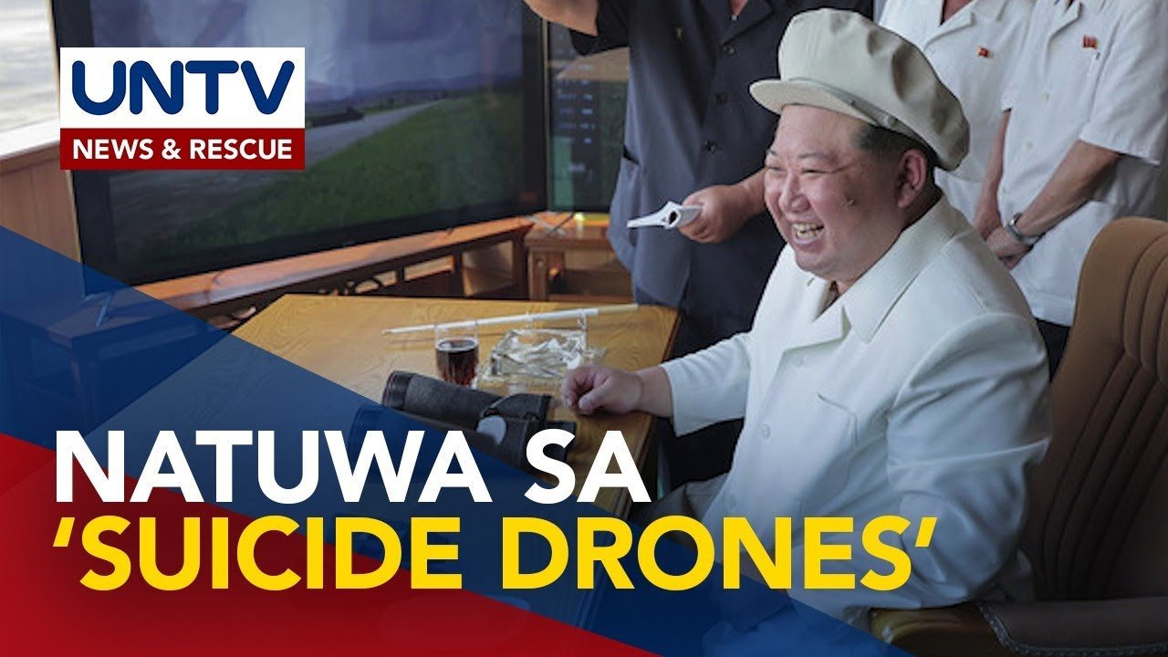 North Korean Leader Kim Jong Un, pinanood ang test ng "suicide drones" sa DPRK