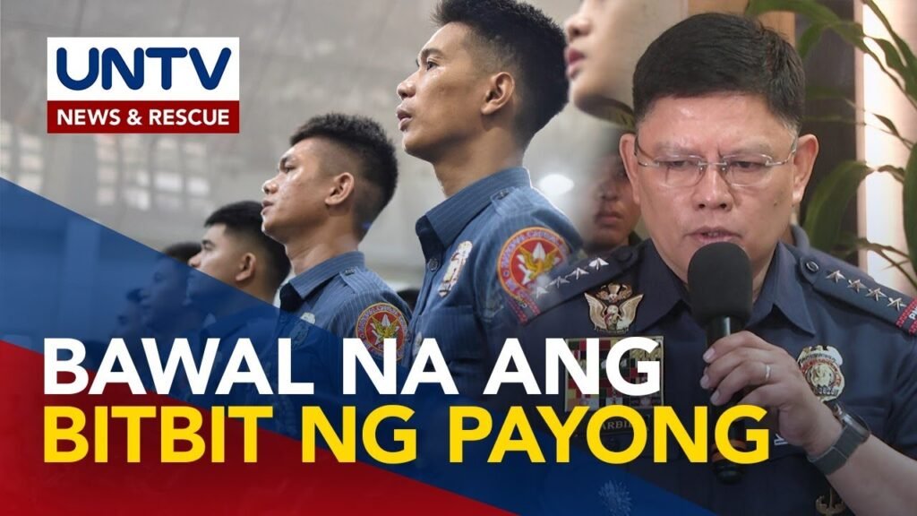 PNP Chief Marbil, pinagbawalan ang mga pulis na magdala ng payong para sa mga VIPs